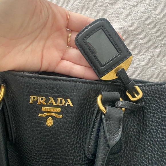 Prada Authentic Leather Bag in Black - Picture 7 of 13